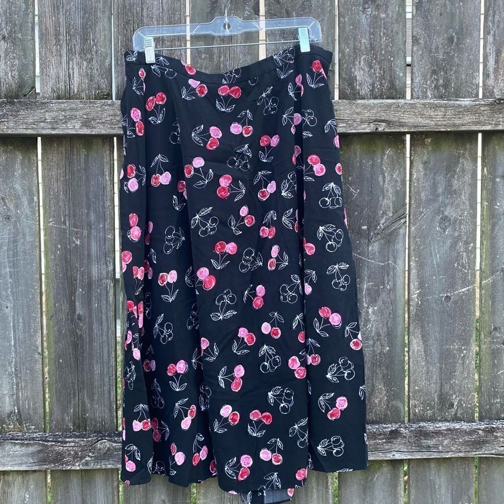 Napa‎ Valley 90’s Cherry Print MIDI Skirt | 20